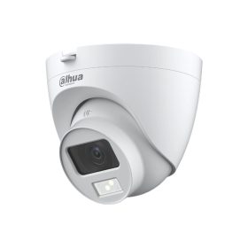   Dahua HAC-HDW1200CLQ-IL-A-0360B-S6 analóg 2MP HD dóm biztonsági kamera, 3.6 mm fix objektív, hibrid fény, beépített mikrofon, kültéri