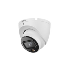   Dahua IPC-HDW1839TP-A-IL-0280B-S6 IP 8MP HD turret biztonsági kamera, 2.8 mm-es fix objektívvel, PoE, beépített mikrofonnal, hibrid megvilágítással, fém ház, kültéri