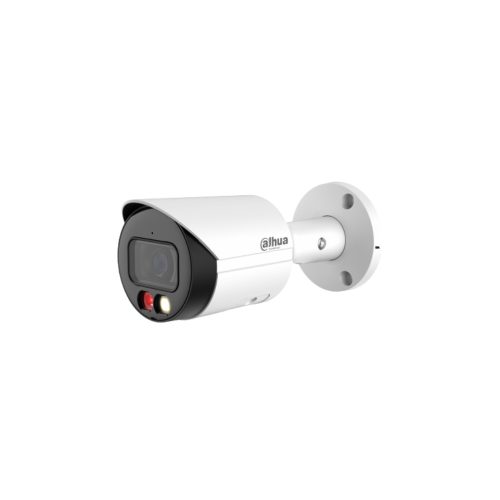 Dahua IPC-HFW2449S-S-IL-0280B IP 4MP cső biztonsági kamera, WizSense, 2.8 mm-es fix objektívvel, PoE, beépített mikrofon, microSD kártyafoglalat, hibrid fény 30m-ig, fém ház, kültéri