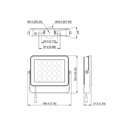 Dahua PFM522P-D1-IR infravető, 12V 13W, 15-50méter megvilágítási távolság