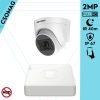 Hikvision 1 turret kamerás analóg megfigyelőrendszer 2MP biztonsági kamera, IR 40m, kültéri