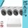 Hikvision 4 turret kamerás analóg megfigyelőrendszer 2MP biztonsági kamera, ColorVU, 2.8 mm fix objektív, megvilágítás távolság 20 m, kültéri