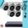 Hikvision 6 turret kamerás IP megfigyelőrendszer 4MP turret biztonsági kamera, 2.8 - 12 mm varifokális objektív, hang I/O, riasztás I/O, Valós WDR, microSD, PoE, P2P, IR LED 30m, fém ház, kültéri
