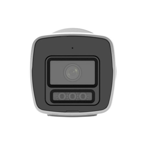 Hikvision DS-2CD1027G2H-LIU(4mm) IP 2MP HD cső biztonsági kamera, 4 mm-es fix objektívvel, PoE, beépített mikrofonnal, színes éjjellátás, kültéri, fém ház