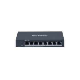   Hikvision DS-3E0508P-O PoE Switch 8 portos, 4 PoE port, nem menedzselhető, 802.3af/at, 60 W PoE teljesítmény