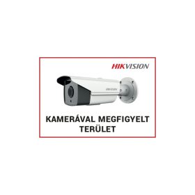  Kamerával megfigyelt terület matrica – külső felületre ragasztható, 148x105 mm