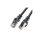 Nestron NCN-P1C6SF-1CLSBK S/FTP patch kábel, CAT 6, fekete, 1m