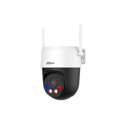 Dahua 4 dóm kamerás WIFI megfigyelőrendszer 5MP dóm biztonsági kamera, 4.0 mm-es fix objektívvel, beépített WiFi antennával és mikrofonnal, microSD kártyafoglalat, hibrid megvilágítással, megvilágítási távolság 30m, kültéri