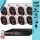 Provision 8 dome kamerás IP megfigyelőrendszer 2MP HD dome biztonsági kamera, 2.8 mm-es fix objektívvel, hibrid világítással, PoE, beépített mikrofonnal, IR 20m, kültéri