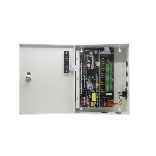 Provision PR-12A16CH+ Tápegység CCTV-hez, 16 csatornás, zárható fémdobozban, 110/230 Vac bemenet, 12-14 Vdc (szabályozható), max. 12A kimenet