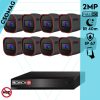 Provision 8 cső kamerás analóg megfigyelőrendszer 2MP HD Pro biztonsági kamera, variálható fókuszú objektív, 40m éjjellátás