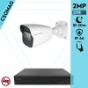 Techson 1 cső kamerás analóg megfigyelőrendszer 2MP HD cső biztonsági kamera, 2.8 mm fix objektívvel