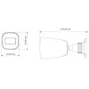Techson 3 cső kamerás analóg megfigyelőrendszer 2MP HD cső biztonsági kamera, 2.8 mm fix objektívvel