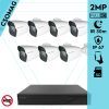 Techson 7 cső kamerás IP megfigyelőrendszer 2MP cső biztonsági kamera, 2.8 mm-es fix objektívvel, SD kártya foglalattal, PoE, IR LED 30m, kültéri, fém ház