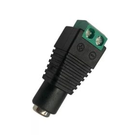 5.5x2.1mm CCTV DC jack aljzat (anya - sorkapcsos kivitel)