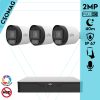 Uniview 3 cső kamerás analóg megfigyelőrendszer 2MP HD biztonsági kamera, 2.8 mm fix objektív, ColorHunter technológia, fém ház
