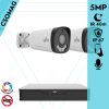 Uniview 2 cső kamerás analóg megfigyelőrendszer 5MP HD biztonsági kamera, 2.8 mm fix objektív, ColorHunter technológia, Dual light megvilágítással
