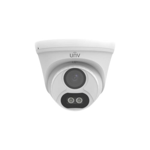 Uniview 1 turret kamerás analóg megfigyelőrendszer 5MP HD biztonsági kamera, 2.8 mm fix objektív, ColorHunter technológia, Dual light megvilágítással