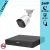 Dahua 1 cső kamerás analóg megfigyelőrendszer 5MP HD cső biztonsági kamera, 2.8 mm fix objektív