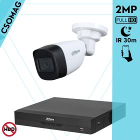   Dahua 1 cső kamerás analóg megfigyelőrendszer 2MP HD cső biztonsági kamera, 2.8 mm fix objektívvel