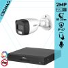Dahua 1 cső kamerás analóg megfigyelőrendszer 2MP HD cső biztonsági kamera, 3.6 mm fix objektív, hibrid fény